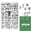 Nail Art Printing Steel Plate Lace Butterfly Pattern Flower French Large Transfer Silicone Seal Steel Plate Printing Rubber Plate