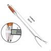 304 Stainless Steel Meat Carving Fork, Practical Multi-Purpose Professional Kitchen Utensil, for