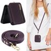 Applicable to Samsung Z Flip6 mobile phone case Z Flip5 solid color zipper change bag card holder diagonal strap