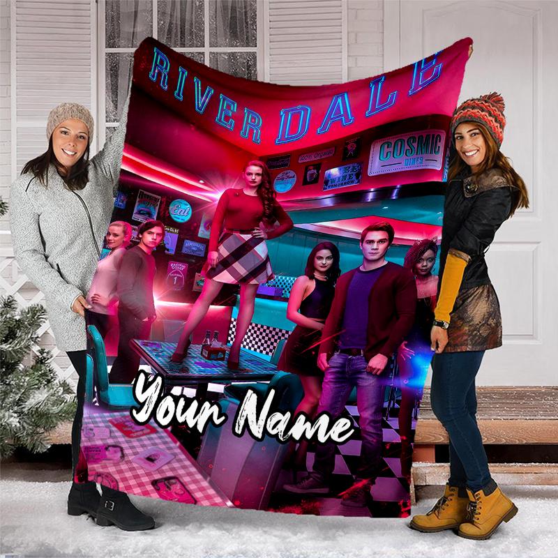 Custom Name Riverdale Theme Printed Blanket - Perfect for Couch, Bed, Travel & Outdoor Use | Machine Washable, Cozy & Durable.