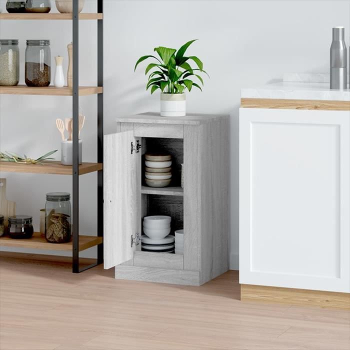 VidaXL Buffet sonoma gris 37,5x35,5x67,5 cm bois d'ingénierie 816212