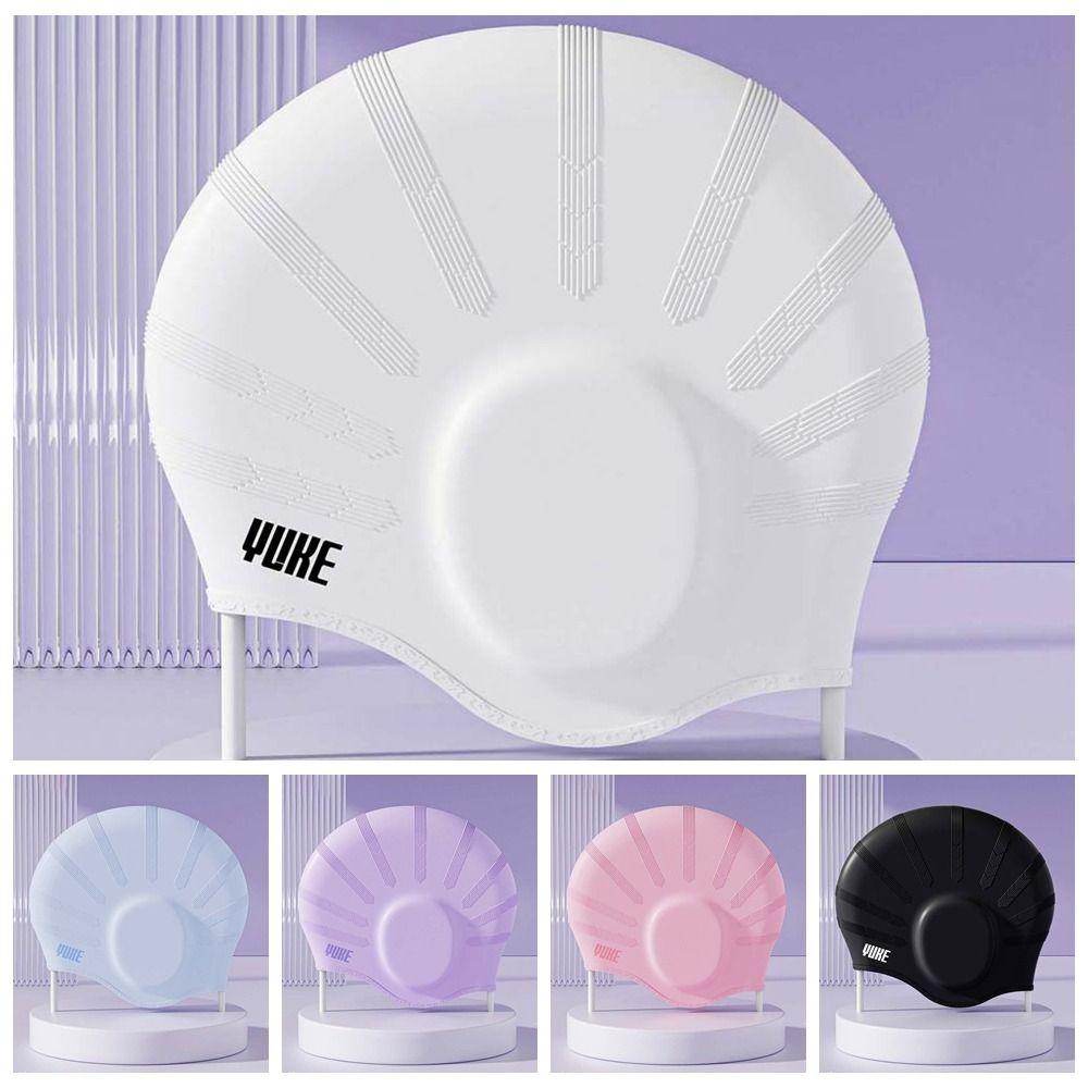 Elastic Snorkeling Cap Soft Swim Head Hood Major Bathing Cap Diving Hat  Women