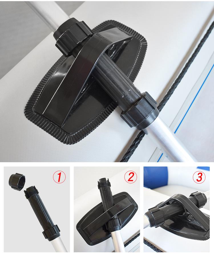 Cross-Border Aluminum Alloy Kayak Paddles, Lengthened & Thickened Inflatable Boat Paddles, 2-Pack