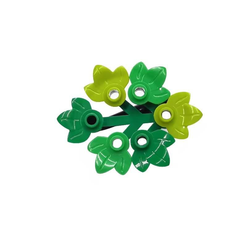 100pcs MOC 32607 Plant Plate Round 1x1 Leaves Pumpkin Tree DIY Enlighten Building Bricks Compatible Children Diy Bricks Toy