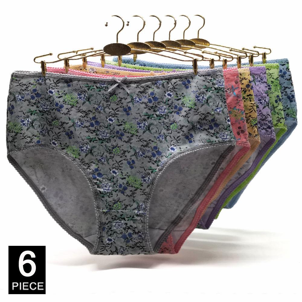 Cotton Panties Plus Size Underwear Women Briefs Woman Knickers Lady Lingerie Girl Intimate High Waist Large Size 6 Pcs/lot