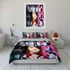 Brunette Glam Fashion Collage Bedding Duvet Cover Set Duvet Cover Pillowcases  (1*Duvet Cover 2*Pillowcases, without duvet insert)