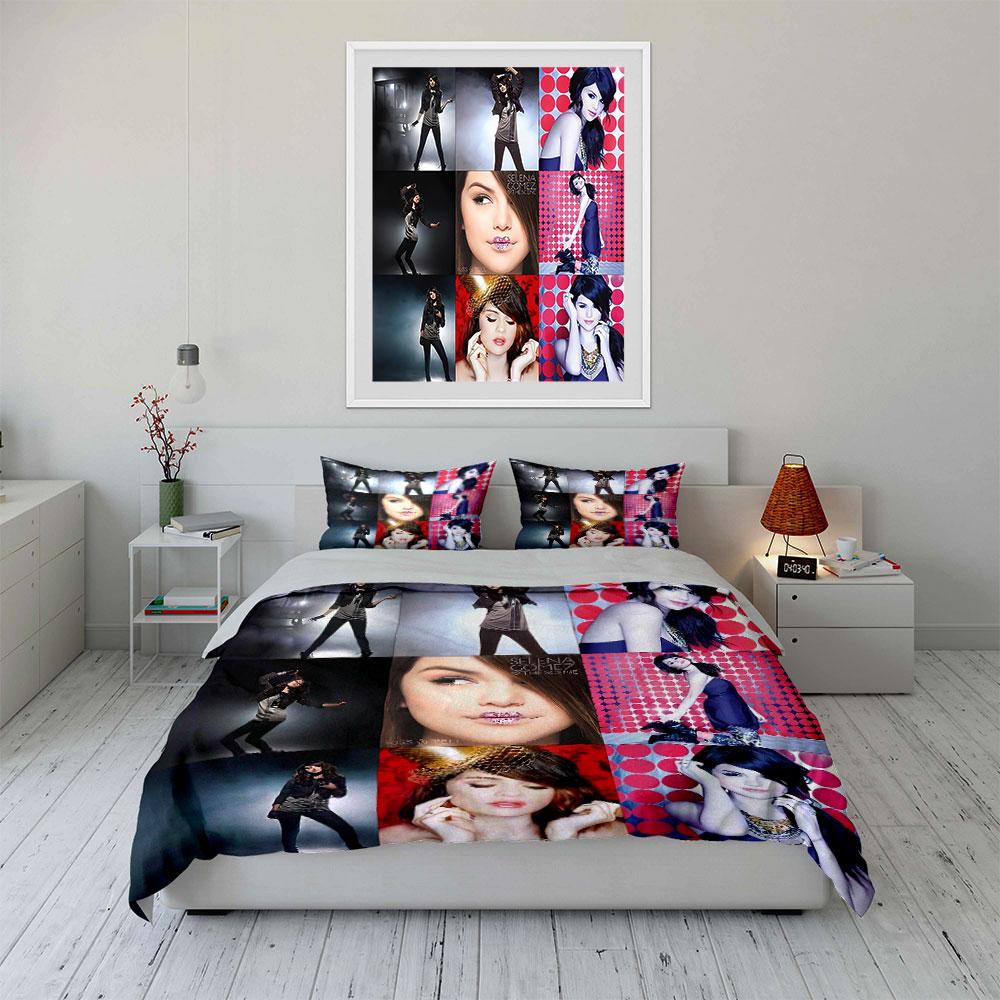 Brunette Glam Fashion Collage Bedding Duvet Cover Set Duvet Cover Pillowcases  (1*Duvet Cover 2*Pillowcases, without duvet insert)