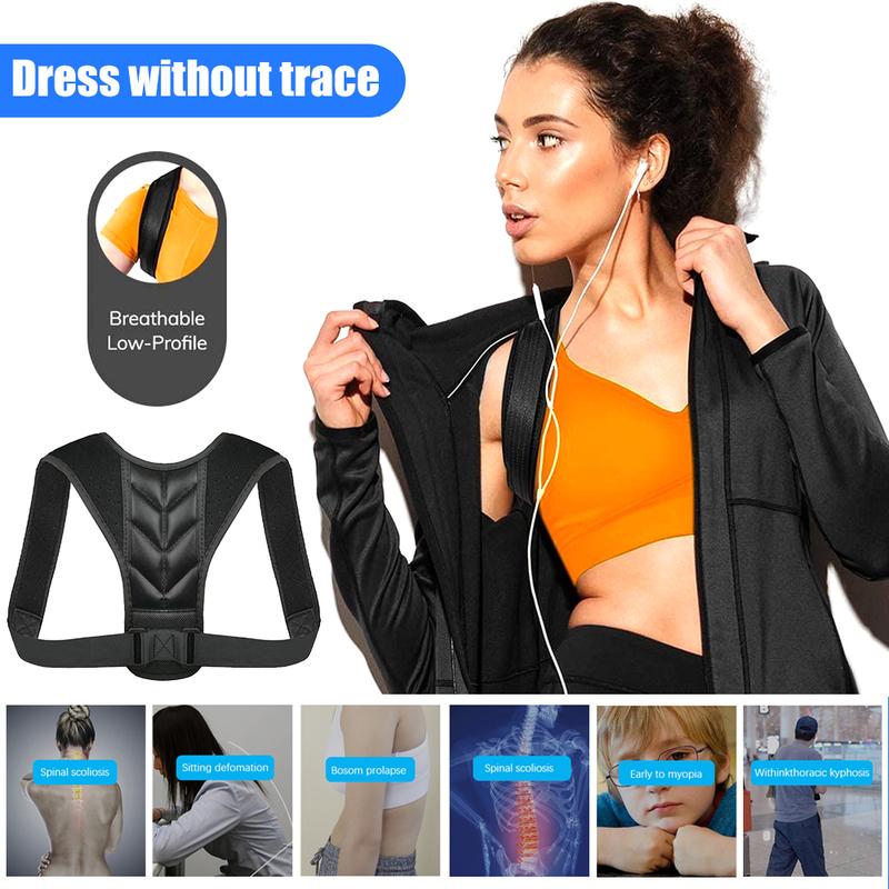 Adjustable Back Posture Corrector Body Shape Clavicle Spine Back Support Belt Posture Correction for Men Women Humpback