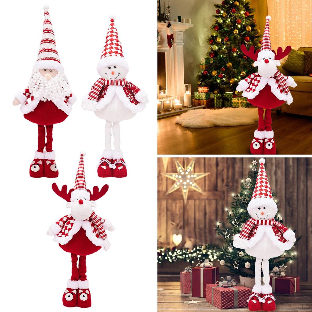 Christmas Doll Figure, Decoration, Novelty, Retractable Nordic Toy, Ornaments