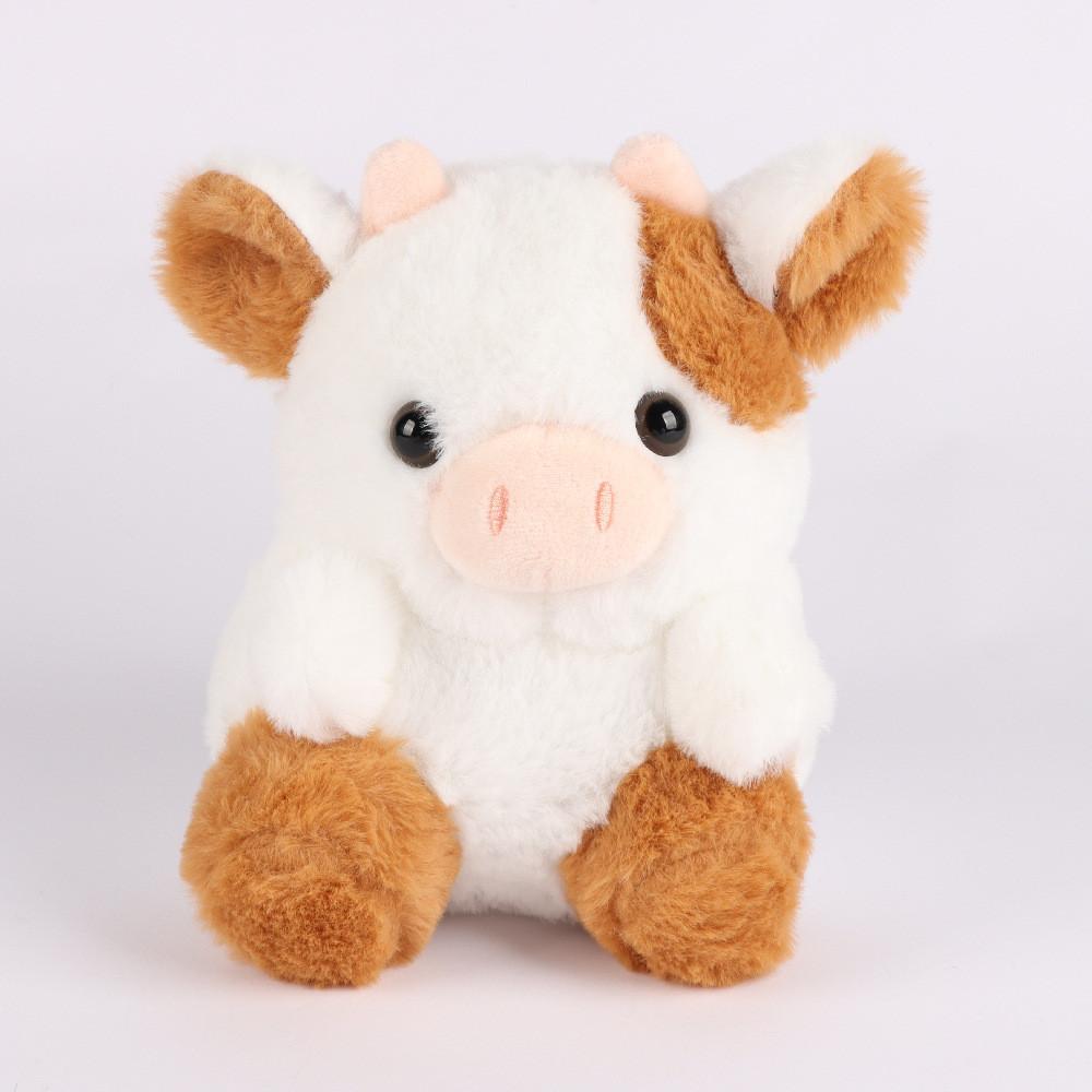 Cow Four Colour Plush Toy Stuffed Animal Doll Cartoon Decorations Kids Gift