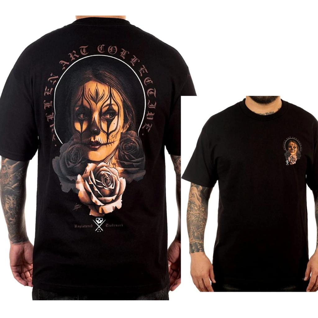 Sullen Unisexs Tshirt CRY LATER Tattoos Urban Design Skull Premium Quality Highend Luxury Unisex Style Both of Unisex and Unisex