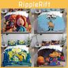 Bedding Man Dog Set Cartoon Comforter Cover Duvet Pillow Case Decoration Bedroom
