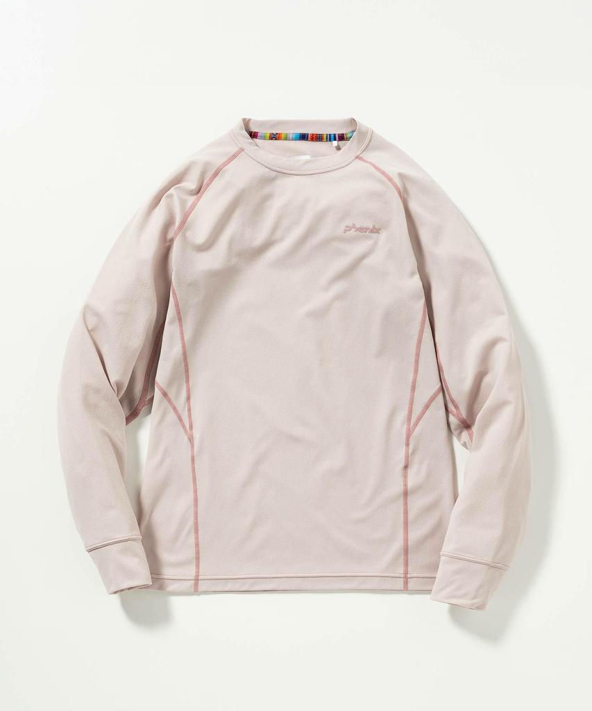 Phoenix Crew Neck Long Sleeve Pink Women's T-Shirt, (PH8200)