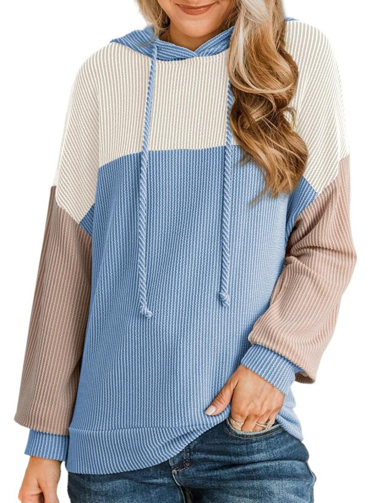Hoodies Woman 2025 Autumn New Hoodie Y2K Patchwork Loose Tops Women Hooded Clothing Street Wear