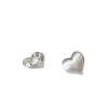 Autumn And Winter Niche Temperament Simple Love Stud Earrings Women'S Fashion Flow Brushed Earrings Cold Wind Commuting Versatile Earrings