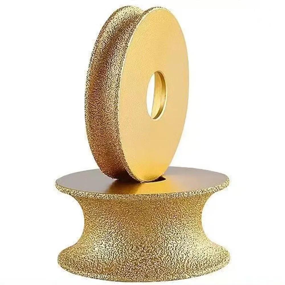 1PC 74 X 20mm Dry Vacuum Brazed Profile Grinding Disc Wheel Bullnose Edge Abrasive For Grinder Grinding Wheel Marble Edging Disc
