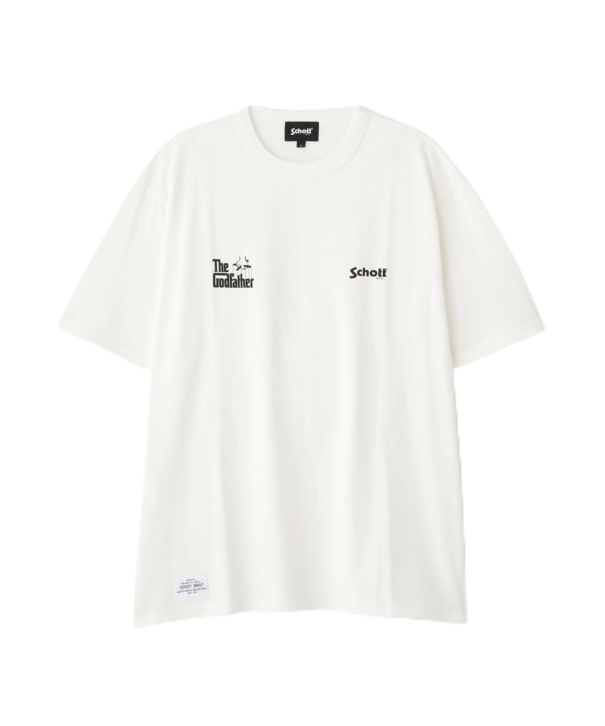 Футболка Schott The Godfather Оригинальный логотип Мужская XL 030 Белый 782-4234005 11100₽