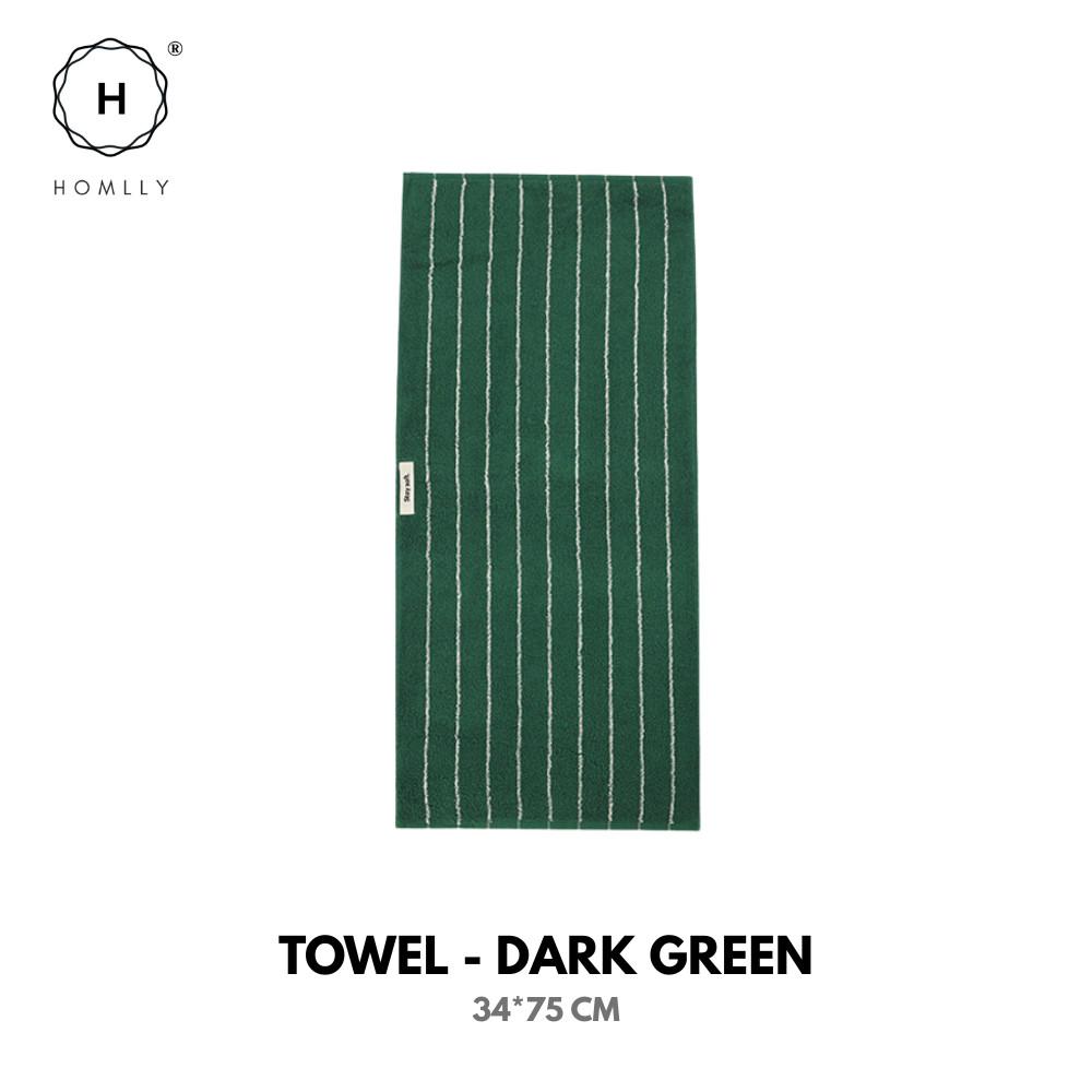 HOMLLY Edo Classic Stripe Face Bath Luxury Pure Cotton Towel