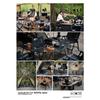 Outdoor Folding Multifunctional Tactical Table Camping X-type Flat Replacement IGT Tables Lightweight Double-layer Storage Rack