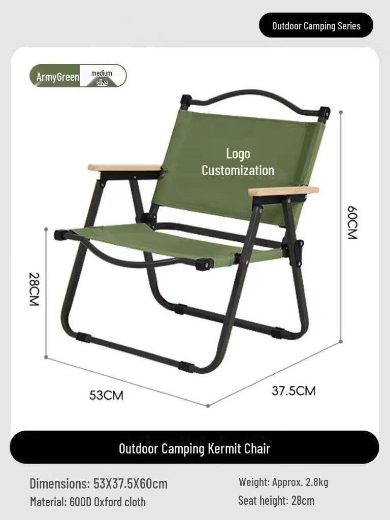 Portable Double-Layer Outdoor Folding Camping Chair