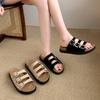 Fashion Classic Buckle Strap Birken Slippers Woman Soft Cork Footbed Thong Sandals Ladies Brand Design Comfort Beach Flip Flop Shoes
