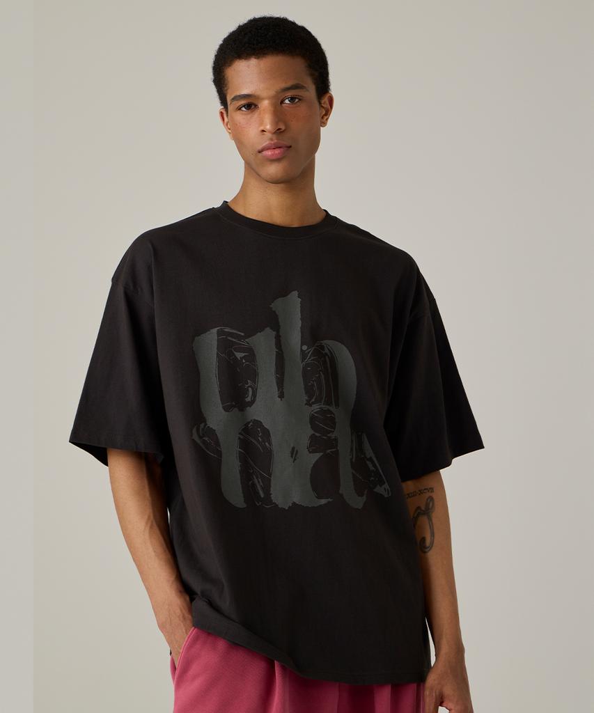 URBANAGE Flow Ubna Oversized Short Sleeve Charcoal