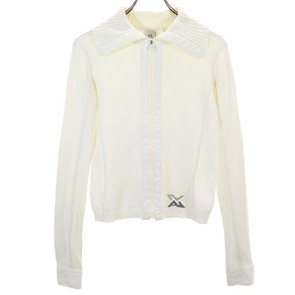 

ARMANI EXCHANGE 90s Old Cotton knit Jacket S white Women Used