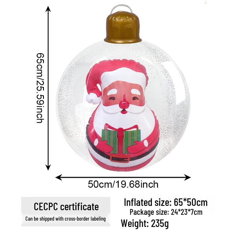 Weihnachts-Aufblasball-Außendekoration für Partys und Innenhöfe