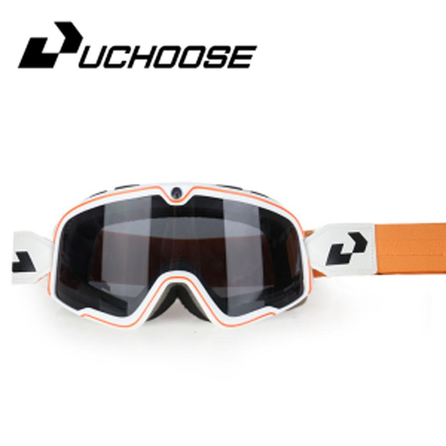Occhiali da Moto Retrò Occhiali da Sci Occhiali da Sole Occhiali ATV Cinturino Antiscivolo AntiUV Cafe Racer Chopper Ciclismo Corsa Spedizione Gratuita