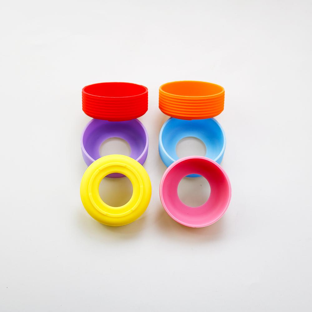 SW 16 Colors 5.5CM Threaded Silicone Cup Bottom Cover 55MM Coaster Sleeve Sheath Cup Bottom Ring Wear-resistant Bottom Cover