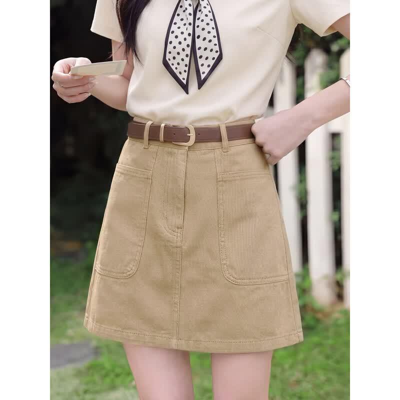 Women s High-Waist A-Line Short Skirt S