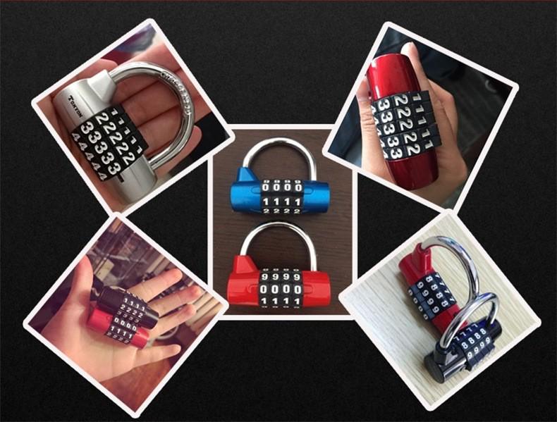 5-stellige mechanische U-förmige Zahlenschloss für Türen, Koffer, Schubladen und Fitnessstudios