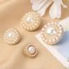 10 Piezas Botones de Ropa de Perla de Aleación DIY Botón de Costura para Ropa Costura a Mano Accesorios Hechos a Mano Accesorios Decorativos para Costura.