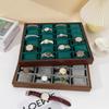 Watch Display and Storage Box with Velvet Stand