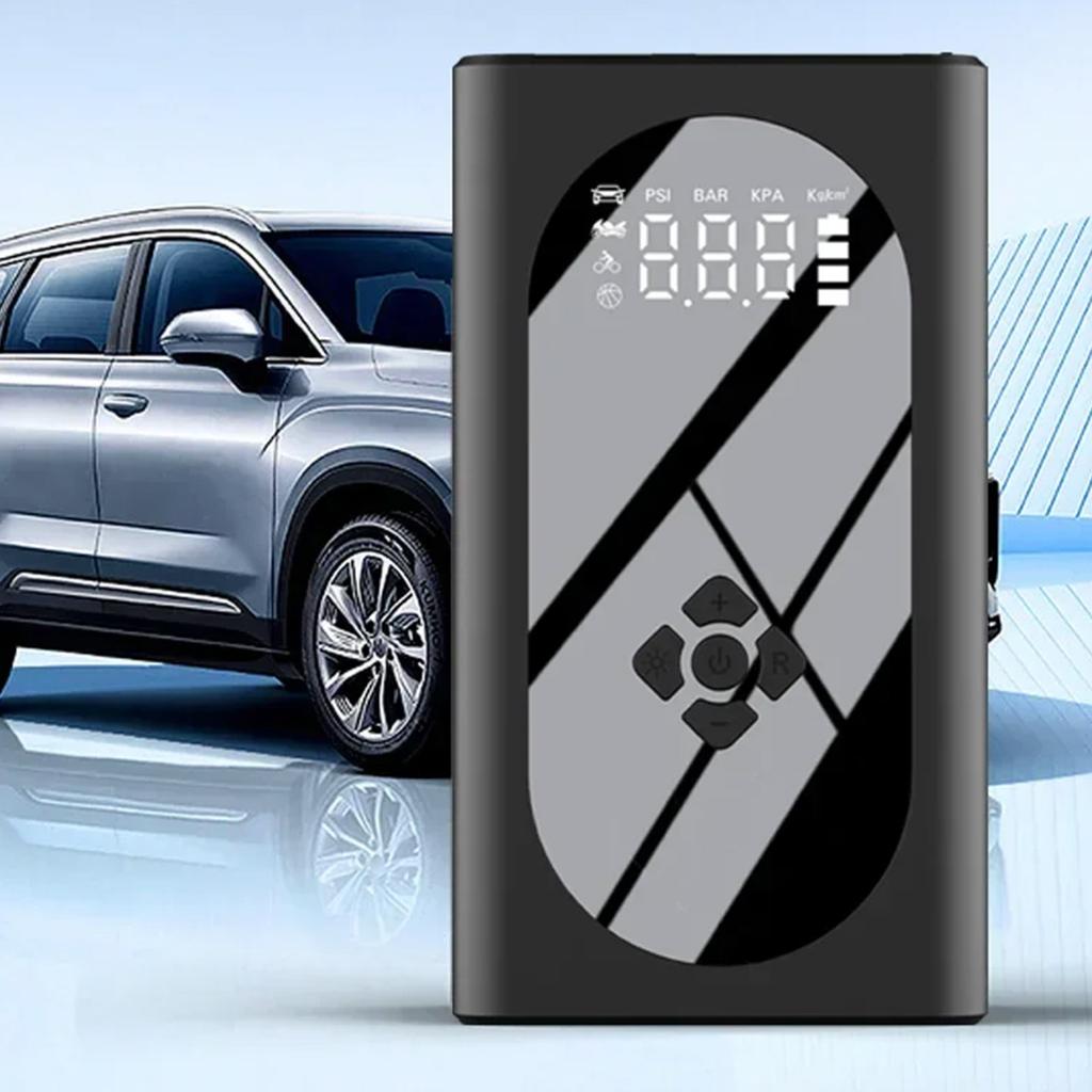 Portable Air Compressor Electric Car Pump Automatic Motorcycle Tire Inflator Digital Pressure Gauge Detect with LED Lamp