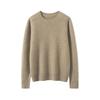 Maglione da Donna in Puro Cashmere Girocollo a Maglia Larga: Manica Lunga, Colore Unito, Strato Base Caldo.