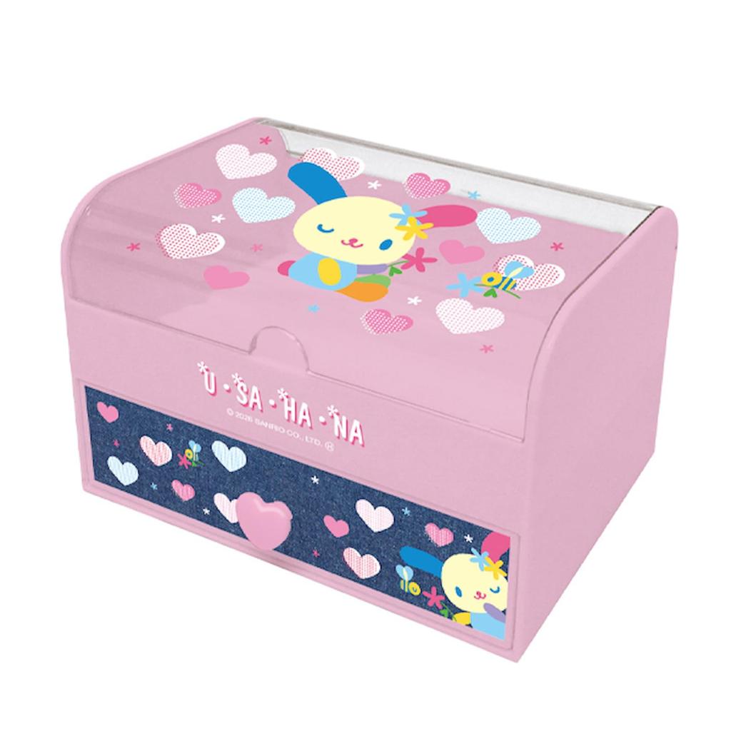 K Company Sanrio Characters Fancy Trinket Box, Usahana, CFAK4-US, H9.5 x W15 x D10cm