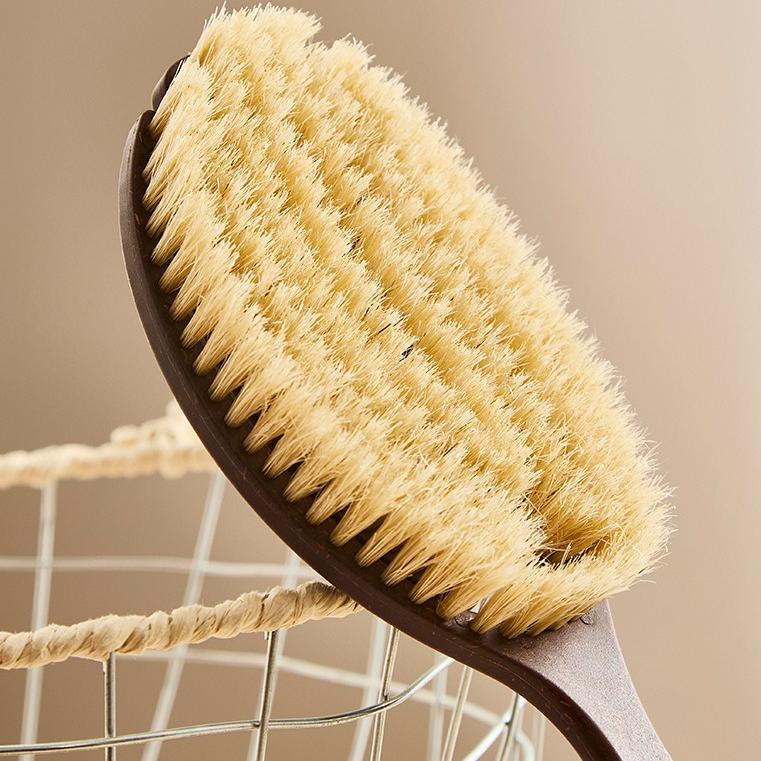 Bath Brush Bristle Brush Body Rub Back Long Handle Body Brush Household Dry Brush Back Soft Hair Rub Bath Brush
