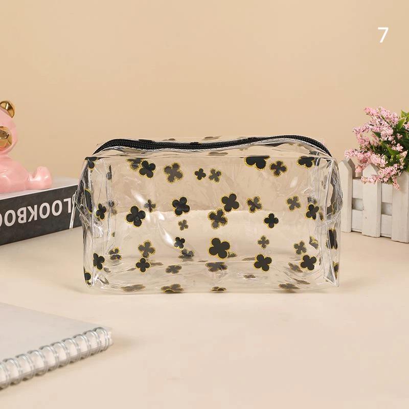 PVC Waterproof Cosmetic Bag Portable Large Capacity Transparent Wash Bag Travel Toiletries Cosmetic Organizer Swimming Bag