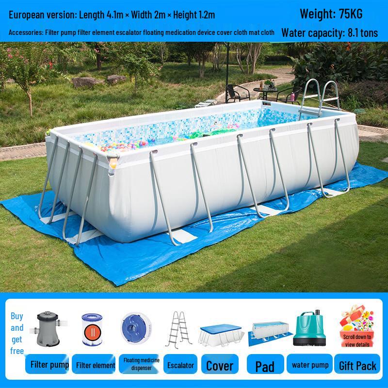 Kuzhe Above Ground Frame Swimming Pool