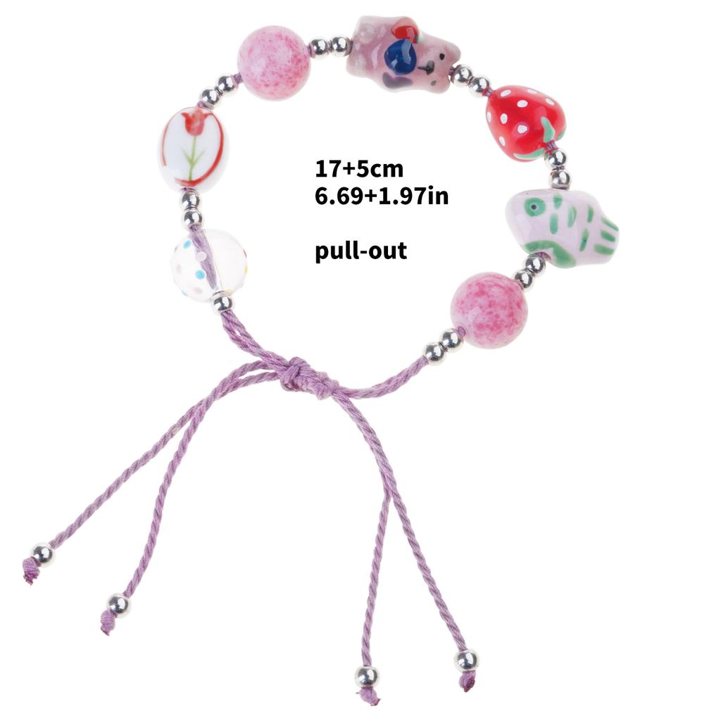 Fashionable Bear Charm Alloy Bracelet for Girls Lovely Sweetheart Jewelry Gifts Decoration for Teens Casual Wear