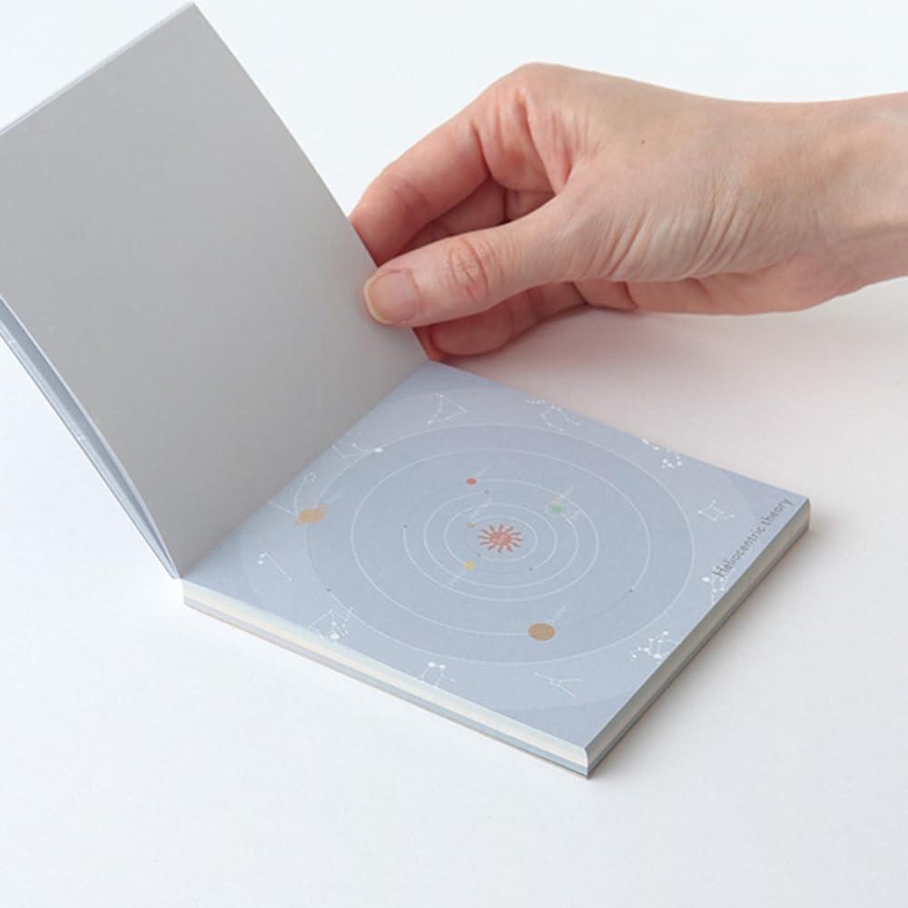 Green Flash STUDYHOLIC Square Memo Pad Astronomy Orion ST-161, Japanese Stationery Notepad, 100 Sheets (4 Designs X 25)