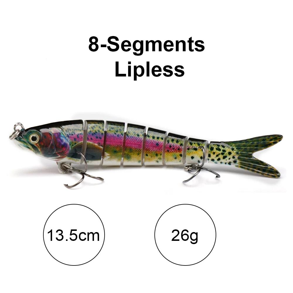 10cm/12.5cm Pike Wobblers for Fishing Artificial Bait Hard Multi Jointed Swimbait Crankbait Lifelike Fishing Lure Tackle
