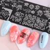 Nail Stamping Plate Various Patterns Clear Engraved Rust-Proof Polish Printing Flowers Nail Art Stamp for Girl