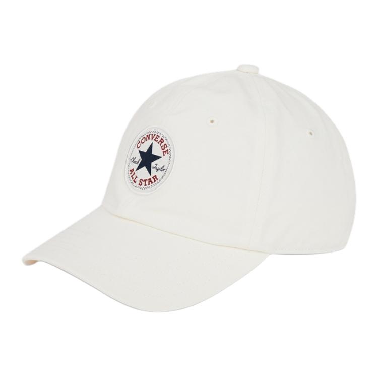Converse Cotton Baseball Caps Unisex White 10027421-A04 F