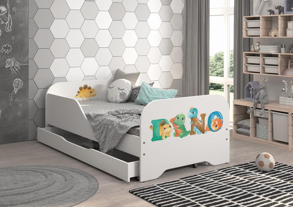Children's bed MIKI 140x70 DINO KIDS