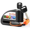OFFBAIKU Bike Lock Disc 110dB Loud 2 Reminder Battery Aluminum Alloy Compatible with Storage Bag Included [Alarm Openable] Lock, Waterproof,