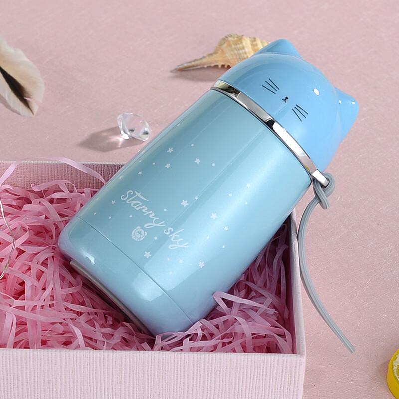 

OLOEY Kids Cartoon Cat Stainless Steel Insulated Bottle