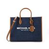 New MICHAEL KORS Mirella Fabric Portable Crossbody Bag, Shoulder Bag Medium Women's Indigo 35F2G7ZT2C-466