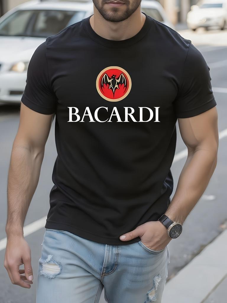 Bacardi T-Shirt Schweres 100% Baumwolle Rundhals-T-Shirt